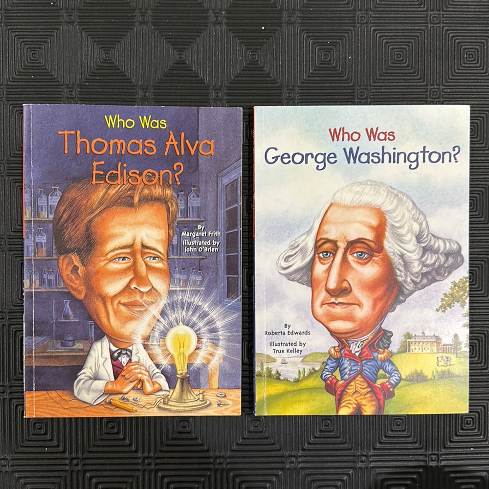 Set of 2 "Who Was..." books